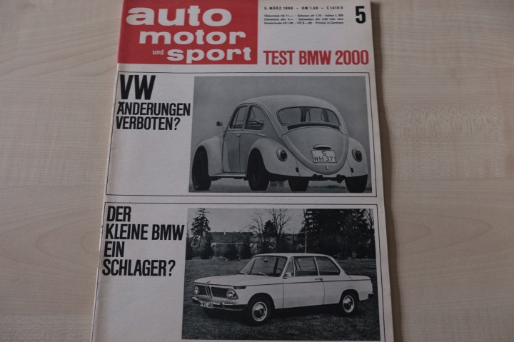 Deckblatt Auto Motor und Sport (05/1966)